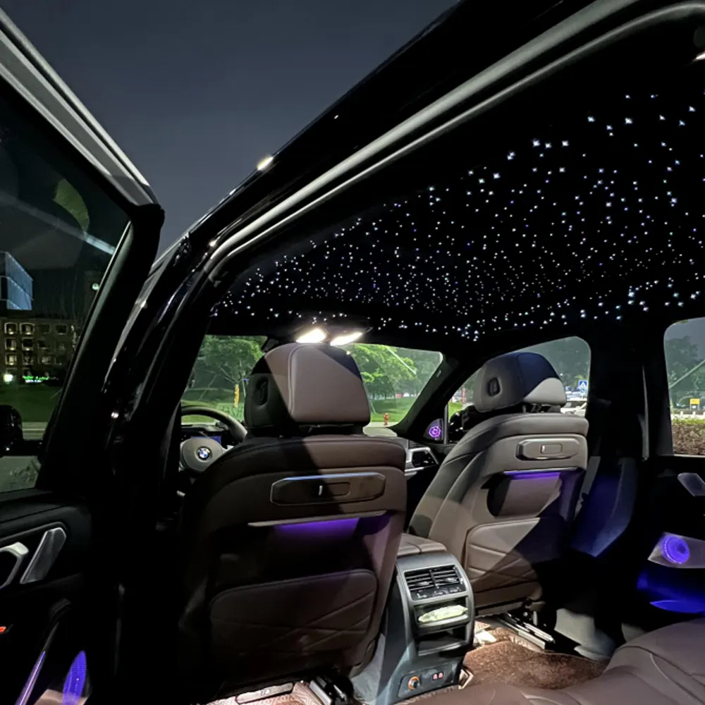 Car Interior Decoration Light Starry Sky Roof Fiber Optic Atmosphere Meteor Shooting Star 