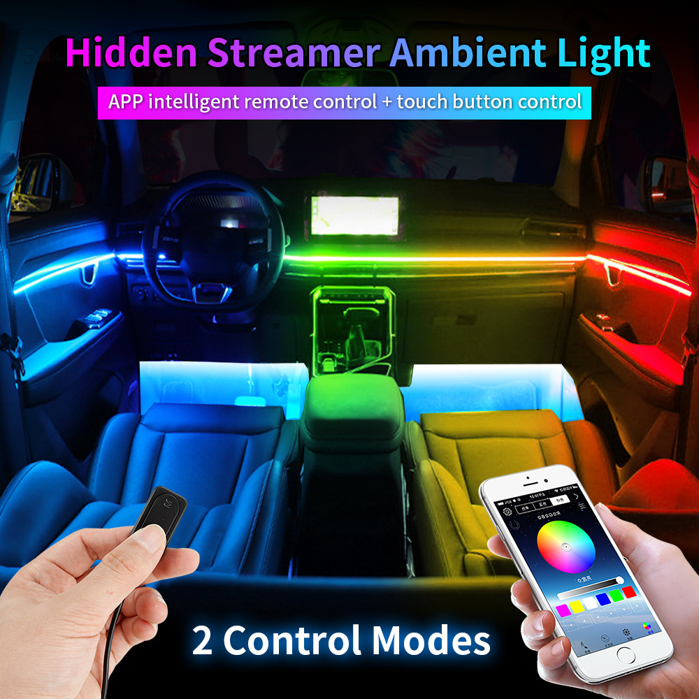 18-in-1 Universal RGBIC Car Ambient Lighting Kit with APP Control
