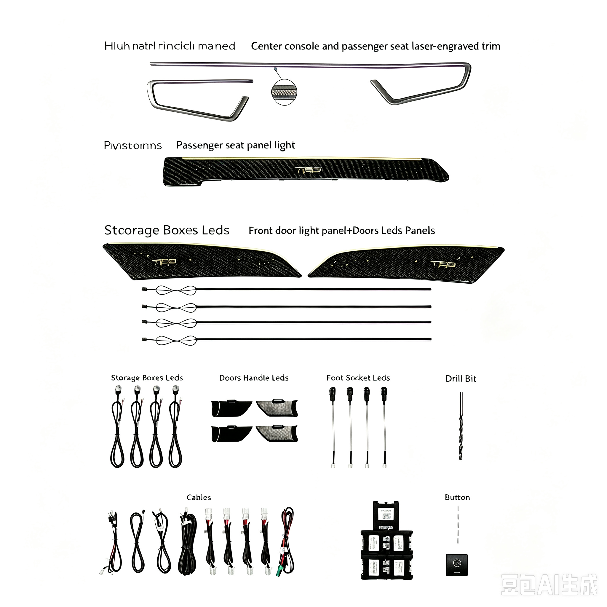 OEM Car Ambient Light for Toyota Corolla Cross Frontlander 2022-2024