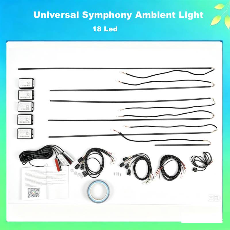 18IN1 Universal Acrylic Car Interior Decoration Symphony Ambient Lighting  Kit