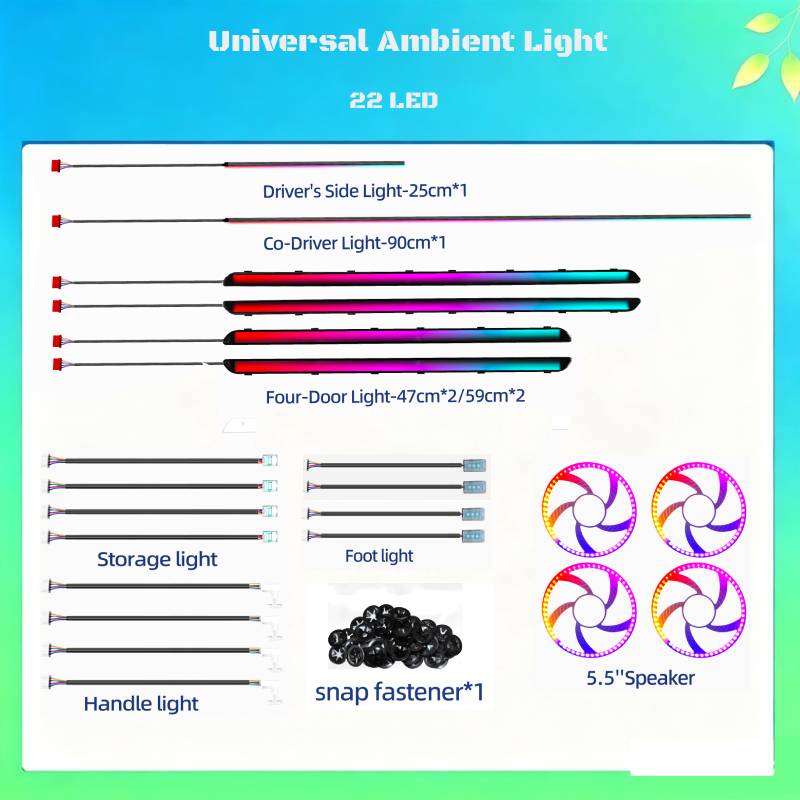 22 LED Universal Ambient Light sky Decoration