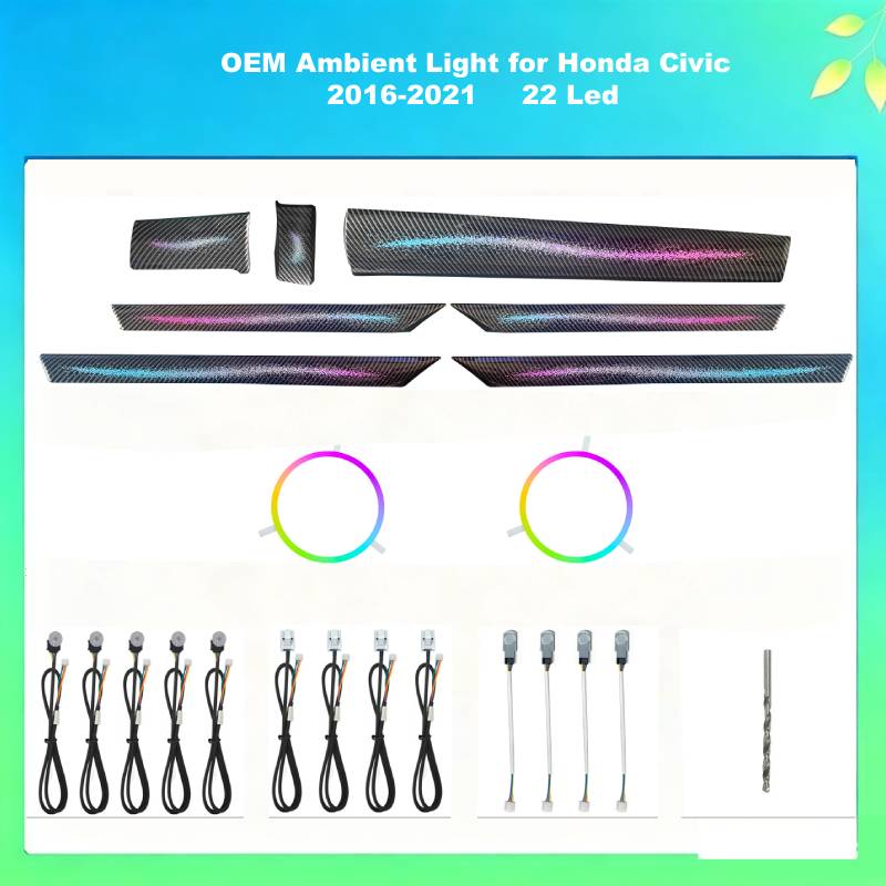 OEM Car Ambient Light For 10th Honda Civic 2016-2021