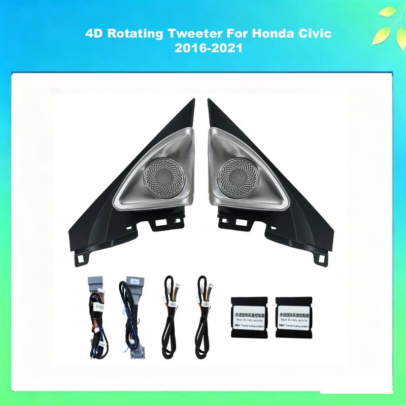 4D Rotating Tweeter For Honda Civic 2016-2021 
